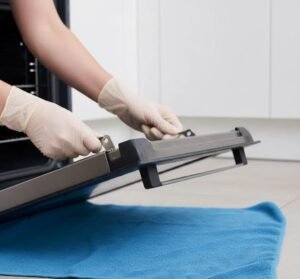 how to clean oven window inside