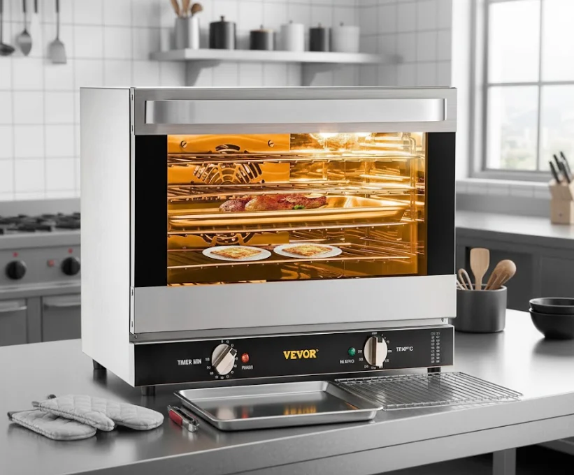 gas oven vs electric - VEVOR 4‑Tier 60Qt / 66 L Commercial Convection Countertop Oven