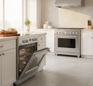 slide in oven vs freestanding