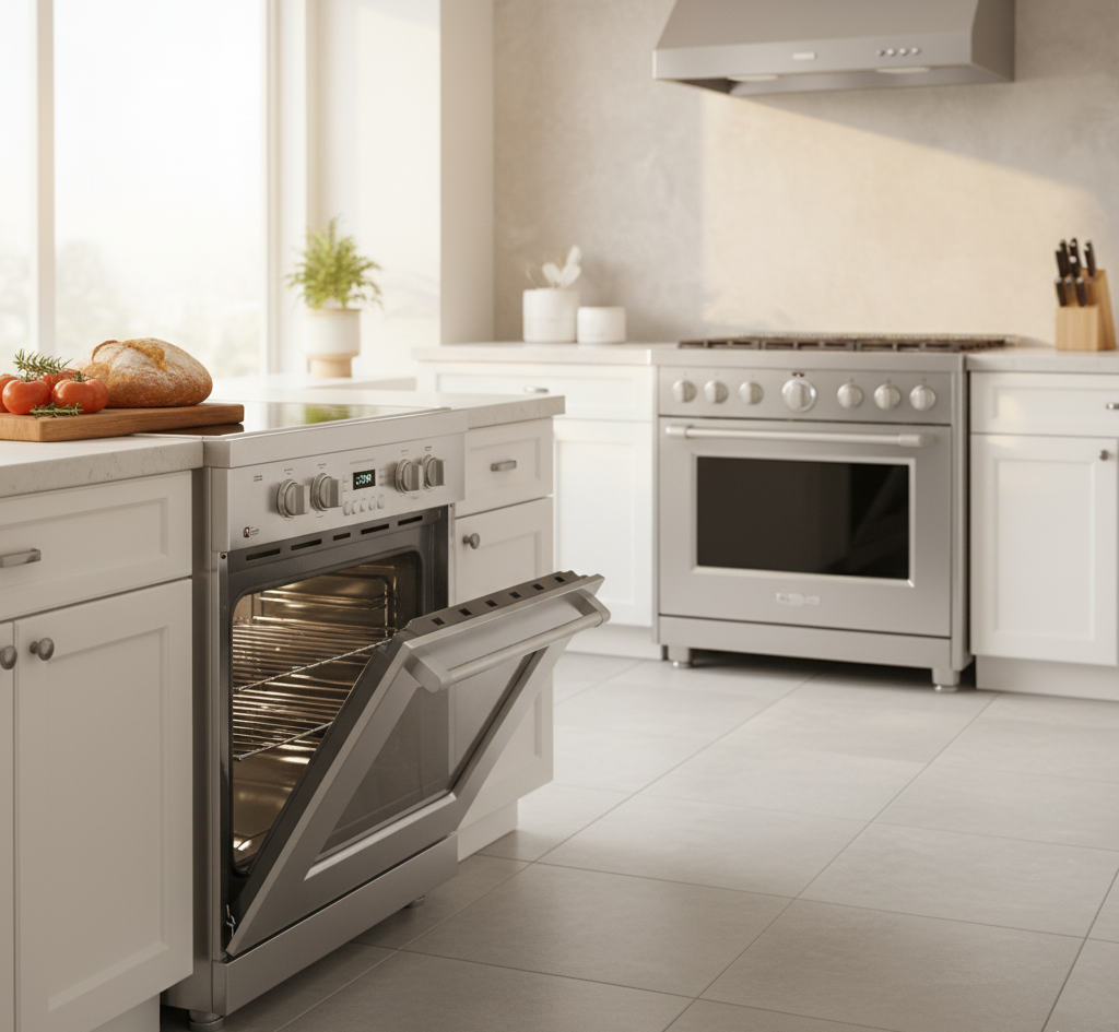 slide in oven vs freestanding