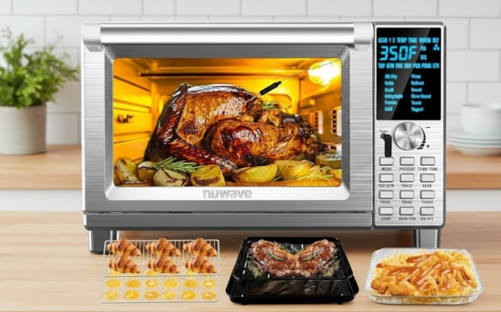 convection oven vs toaster oven - NuWave Bravo Air Fryer Toaster Smart Oven