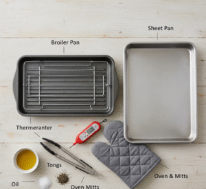 how to broil in oven - Tools, Equipment & Prep Checklist