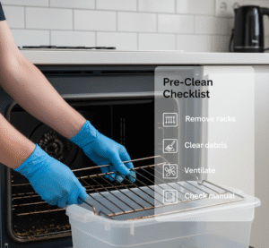 how to use self clean oven