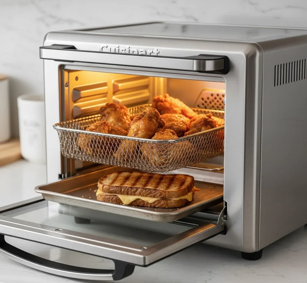 1. Cuisinart Air Fryer Toaster Oven with Grill (TOA-70NAS) 1. Cuisinart Air Fryer Toaster Oven with Grill (TOA-70NAS) - best countertop oven under $200
