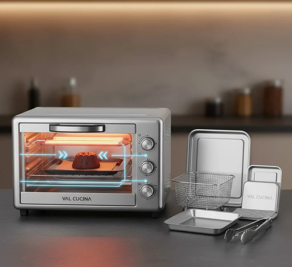 3. VAL CUCINA Infrared Heating Air Fryer Toaster Oven 3. VAL CUCINA Infrared Heating Air Fryer Toaster Oven - best countertop oven under $200