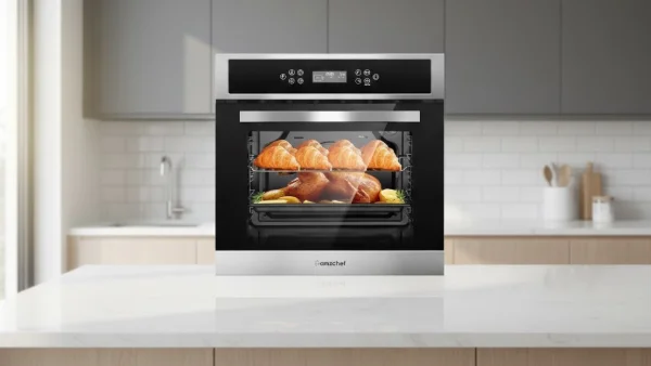 best double wall oven - AMZCHEF 24″ Wall Oven (Single Convection, 2.5 cu ft)