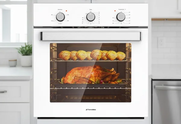 best double wall oven - ThermoMate 24″ Single Wall Oven (2.79 cu ft, Mechanical Knobs)
