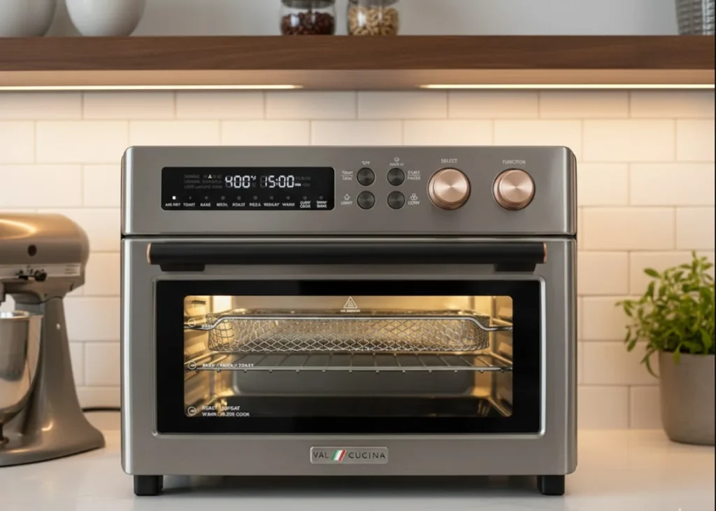 1- VAL CUCINA Infrared Heating Air Fryer Toaster Oven (Best Value / Large Countertop) - best oven for baking cakes