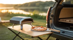 3- aidpiza 12" Wood Fired Pellet Pizza Oven (Portable Stainless Steel) - best portable pizza oven for camping,outdoor pizza o