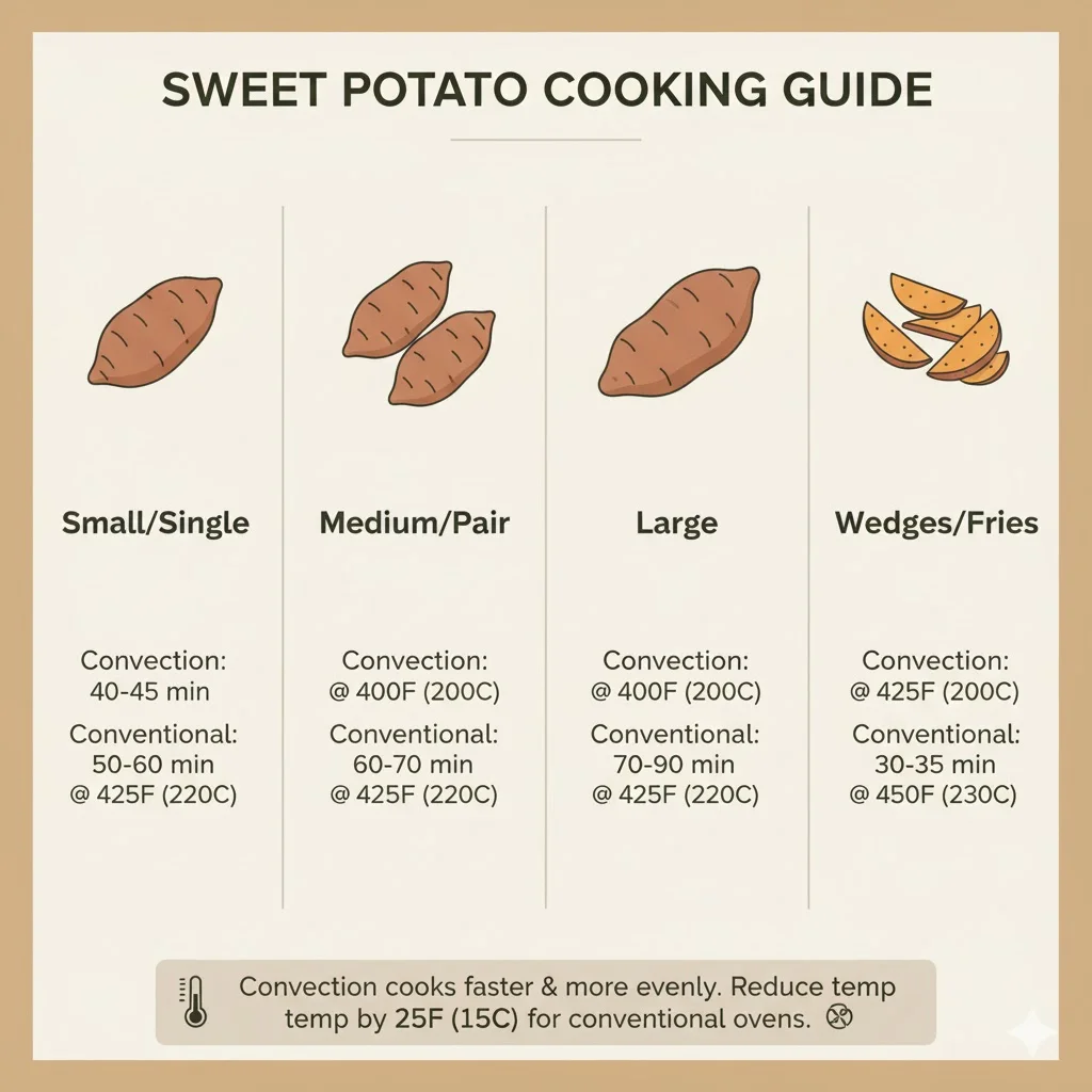 Sweet Potato Oven Time & Temperature Guide - how to bake sweet potatoes in oven