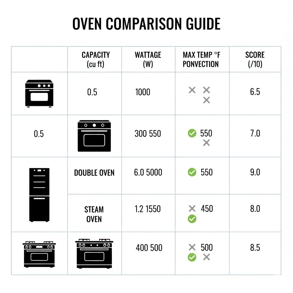 Quick Comparison — Side-by-Side Specs - best oven for baking bread at home