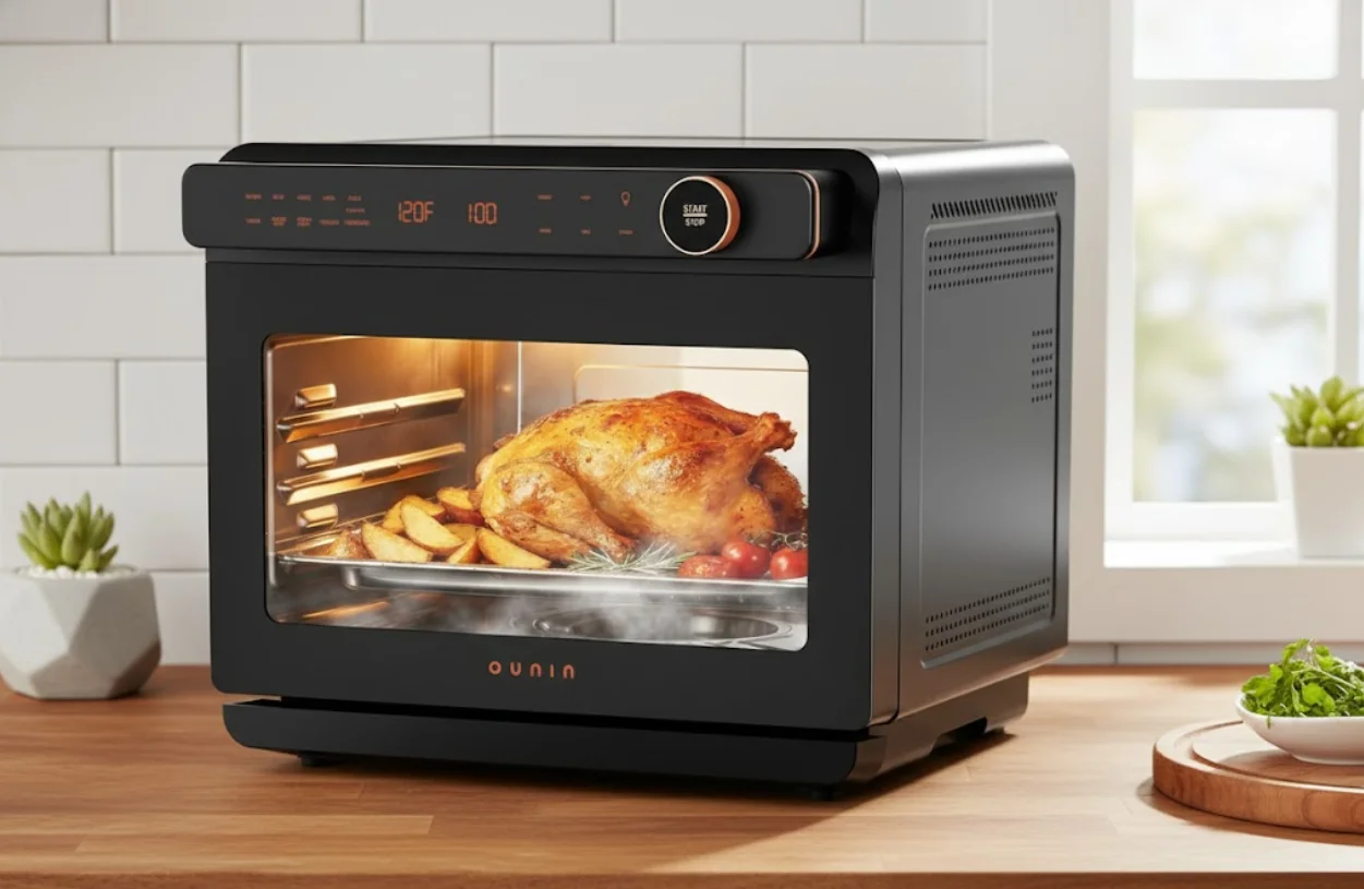 OUNIN 24L Steam and Air Fryer Combo Countertop Oven
