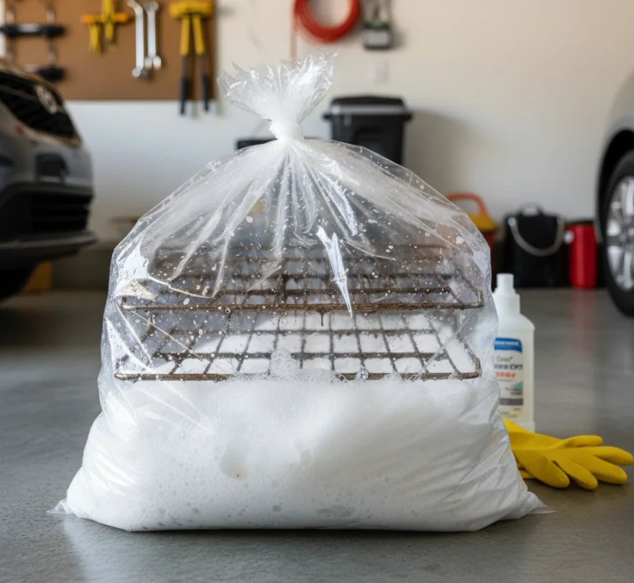 Method 2 – Using Trash Bags and Dishwasher Detergent