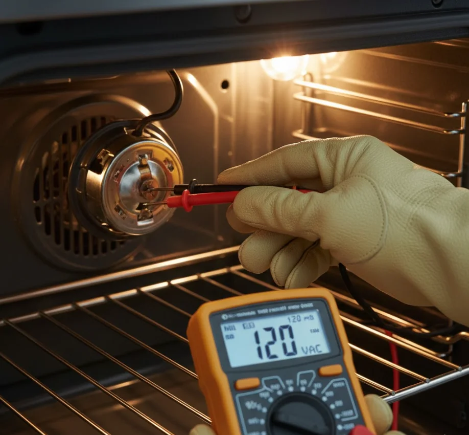 Step 7 — If Light Still Doesn’t Work: Test Socket & Wiring - oven light not working