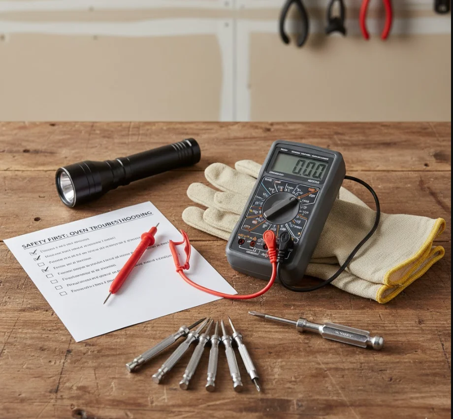Before You Start: Safety Checklist & Tools - oven not turning on