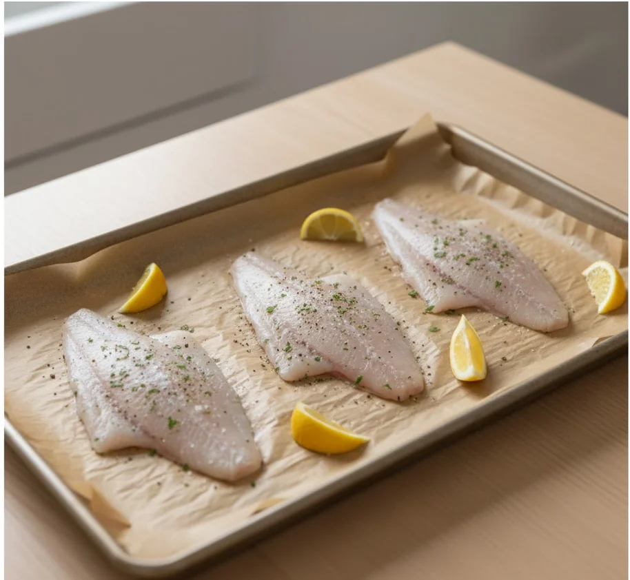 3) Arrange Fillets on the Pan