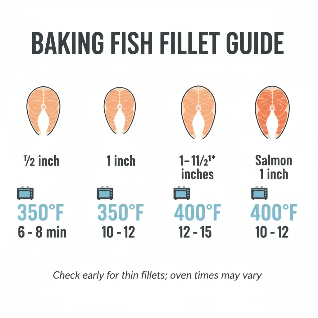 4) Bake — Timing Guide by Thickness