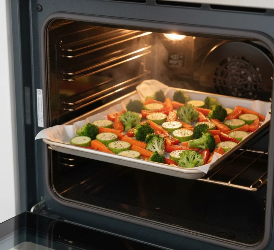 Step 4 Roast & Test for Doneness - how to bake vegetables in the oven