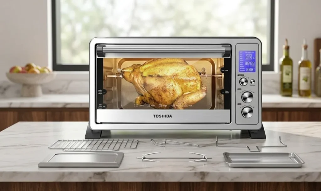 Toshiba AC25CEW-SS Countertop Oven - best convection ovens under $200