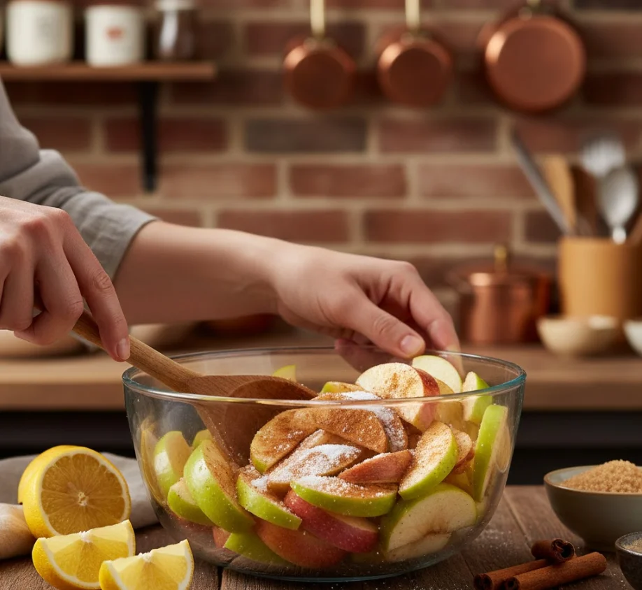 Step 3: Prepare the Apple Filling - how to bake apple pie in oven