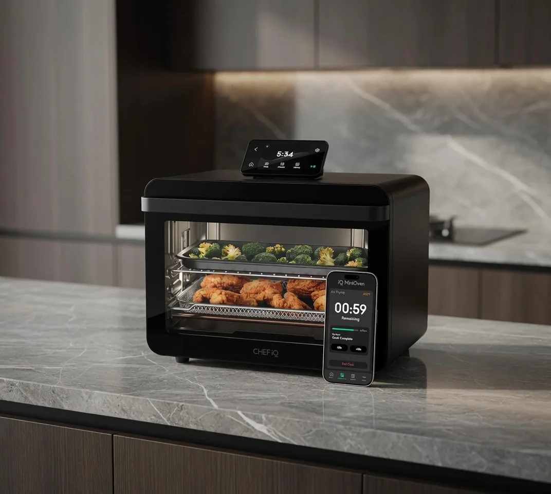 CHEF iQ MiniOven Smart Toaster Oven Air Fryer Combo