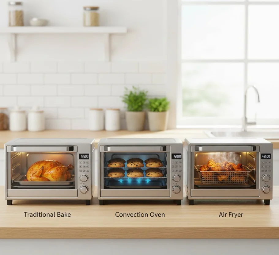 Speed: Convection + Air Fry vs Traditional Bake - best double ovens
