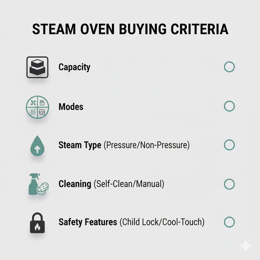 Key Buyer-Focused Criteria - best steam oven 2026