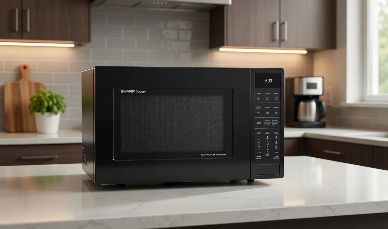 SHARP SMC1585KB Convection Countertop Microwave - best microwave oven combo